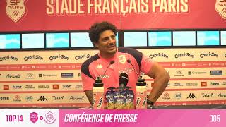 🎙 𝗧𝗢𝗣 𝟭𝟰 𝗝𝟱 Stade Français  Castres  La conférence de presse davant match ⚡️⚡️⚡️ [upl. by Ahasuerus]