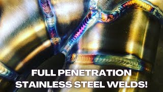 How To Tig Weld Stainless Weld Tube Full Penetration Welds [upl. by Tawsha]