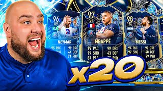 I Opened 20 x LIGUE 1 TOTS UPGRADE PACKS [upl. by Spurgeon]