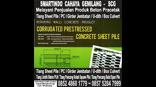 Jual Tiang Sheet Pile PC I Girder Jembatan Listrik PLN Kabupaten Nunukan Nunukan Kalimantan [upl. by Kylila29]