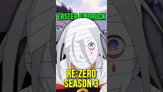 ReZero Season 3  Erster Eindruck anime rezero rezeroseason3 animetiktok review animefyp [upl. by Millburn]