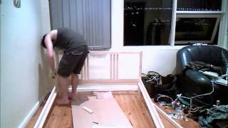 Putting together the Ikea FJELLSE double bed frame [upl. by Izmar]