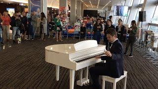 Passengers were shocked professional pianist plays in the airport [upl. by Zzabahs]