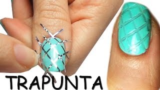 Come Fare la NAIL ART quotTRAPUNTATAquot  Quilted [upl. by Daveda]