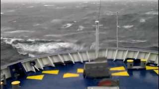 A Wild Ride on MS Oscar Wilde through Force 10 StormThis was filmed from deck 7 [upl. by Tuinenga]