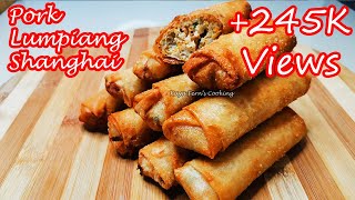 HOW TO MAKE EASY AND YUMMY PORK LUMPIANG SHANGHAI RECIPE [upl. by Lucio734]