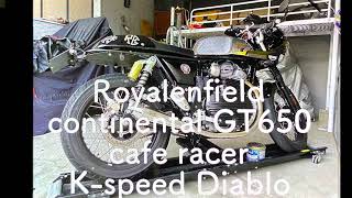 Royalenfield continental GT650caferacer full exhaust [upl. by Raphaela176]