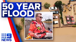 Vital supplies flown to Gunnedah amid record flooding  9 News Australia [upl. by Petrina]