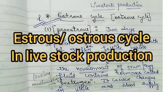 Estrous Cycle in Cows inHindi Livestock ProductionRitikas tutorial [upl. by Grover]