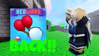 BALLOONS Are BACK In Roblox Bedwars [upl. by Aneehsat847]