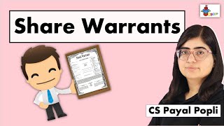 What are Share Warrants  Share Warrants Meaning  Share Warrant in Company Law [upl. by Eastman]