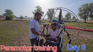 paramotor training Day 6 with pilot kuldeep taak at best paramotor training school in india [upl. by Llerat]