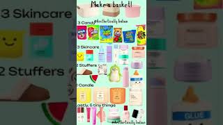 Make a basket😁😆😊💕🎀🫶🏽 sephora preppy burrbasker boobasket makeup skincare viral fyp [upl. by Arrekahs486]