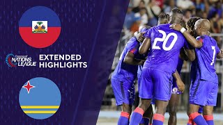 Haiti vs Aruba Extended Highlights  CONCACAF Nations League  CBS Sports Golazo [upl. by Anairol]