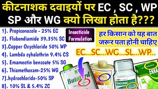 Insecticide formulation  Pesticide Form  EC SC WP SL WG CS SG  Pesticides Coding [upl. by Atalayah]