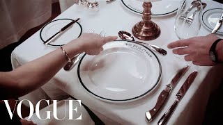 Modern Etiquette Dining Out with Chloe Malle  Vogue [upl. by Airelav]