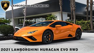 2021 Lamborghini Huracan EVO RWD  Arancio Borealis  LPB [upl. by Riatsila967]