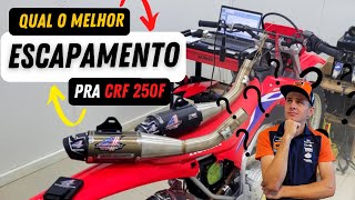 QUAL O MELHOR ESCAPAMENTO PRA CRF 250F  TESTE DE ESCAPES FEITO EM 3 MOTOS [upl. by Hterag]