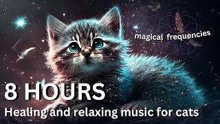 528 Hz Magical Healing Music For Cats with Relaxing Purring Sounds For Anxiety and Stress Relief [upl. by Debra]