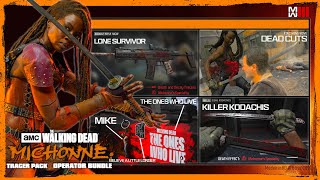 The Walking Dead Michonne Bundle Showcase Finishing Move Tracers Death Effects Call Of Duty MW3 [upl. by Sylirama417]