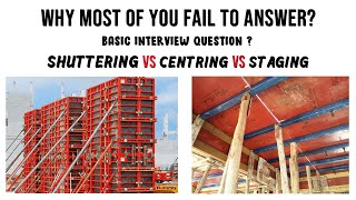 shuttering vs centering vs staging  What is shuttering in construction [upl. by Odnuges492]