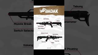 BADAK AUTOMATIC AIR RIFLE MADE IN INDONESIA MANUAL INSTRUCTION afc airrifleshooting shorts [upl. by Deedahs]