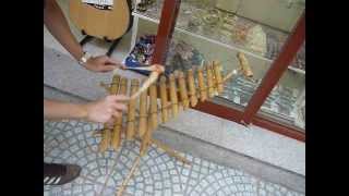 China anthem on Vietnam bamboo xylophone [upl. by Dacia728]