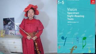 10 ABRSM Grade5 Sightreading 2012  英皇小提琴即兴阅读5级  Aria Z Li [upl. by Lucia]