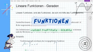 Lineare Funktionen  Geraden [upl. by Granese]