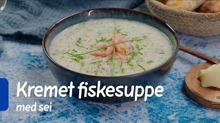 Kremet fiskesuppe med sei  Middag på 15 min  REMA 1000 [upl. by Anived696]