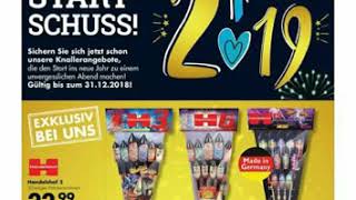 Silvester 2018  2019 Prospekt Werbung Feuerwerk Handelshof [upl. by Grissel874]