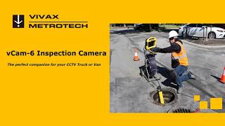 VivaxMetrotech vCam 6 Push Camera Inspection of small diameter main lines [upl. by Nowujalo364]