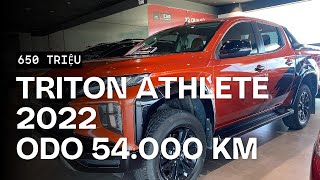 XE CŨ TRITON ATHLETE 4X2 2022 MÀU CAM  ODO 50K  CHỈ 650 TRIỆU BAO RÚT GỐC [upl. by Nnil]