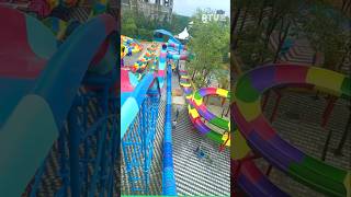 Best Water Park Near Mumbai Thane  waterslide shortfeed fun [upl. by Ajdan]