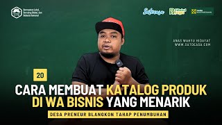 Cara Membuat Katalog di WA Bisnis  DesaPreneur01 [upl. by Nurav282]