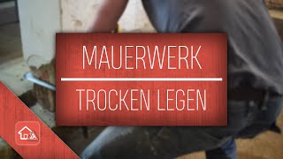 Mauerwerk trocken legen  so wirds gemacht  Heimwerker SPEZIAL [upl. by Atiuqehc]