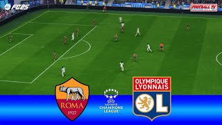 Roma vs Olympique Lyonnais  UEFA Womens Champions League 2425  Full Match  FC 25 Gameplay PC [upl. by Adnaerb]