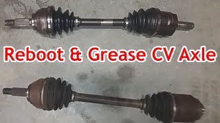 How To Reboot amp Grease The Inner amp Outer CV Constant Velocity Axle [upl. by Inaffyt712]