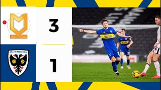 MK Dons 31 AFC Wimbledon 📺  Dons undone away  Highlights 🟡🔵 [upl. by Hajile866]