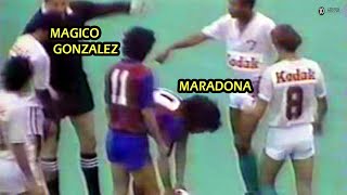 INEDITO El Dia que Jugaron Juntos Diego Maradona y el Magico Gonzalez [upl. by Frey]