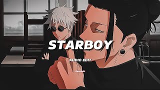 starboy  the weeknd audio edit [upl. by Enaxor]