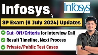 Infosys SP Exam CutOff  Criteria for Interview Call  Result Timeline  Scoring on Which Basis [upl. by Solrac]