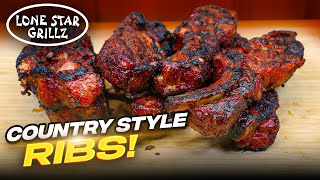 How to make Country Style Ribs on the Lone Star Grillz Pellet Smoker [upl. by Bully]