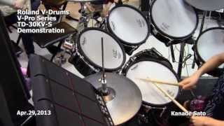 3 of 3  VDrums Demo at Kawasaki Le FRONT 2013 [upl. by Lexie]