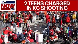 Kansas City parade shooting 2 teens charged in Chiefs rally shooting  LiveNOW from FOX [upl. by Lilithe]