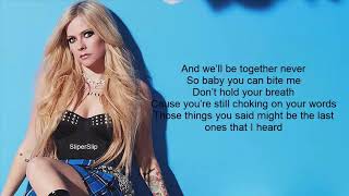 Avril Lavigne  Bite Me LYRICS [upl. by Berwick]