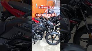 2024 Hero Glamour 125 vs Super Splendor Xtech Comparison  Glamour 125 vs Super Splendor comparison [upl. by Charry]