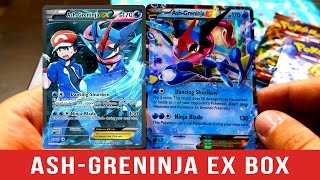 MEGA Pokemon Card  Opening a Pokemon Ash Greninja EX Box [upl. by Hermon]