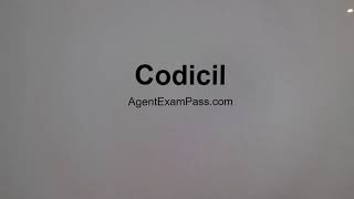 361 codicil Free Real Estate License Exam Words Questions AgentExamPasscom [upl. by Carlock]