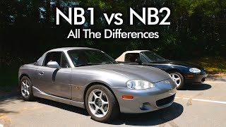 NB1 vs NB2 Mazda MX5 Miata  ALL THE DIFFERENCES [upl. by Jilly]